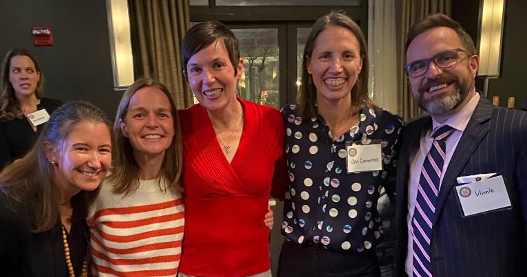 Dr. Lubner with colleagues at the RSNA conference, where she accepted the Lifetime Honored Educator Award.