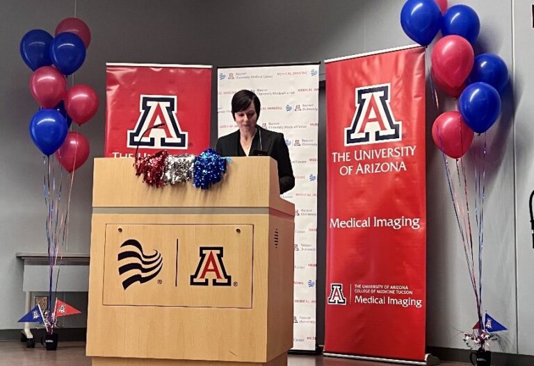 Dr. Lubner lectured at the University of Arizona during her tour.