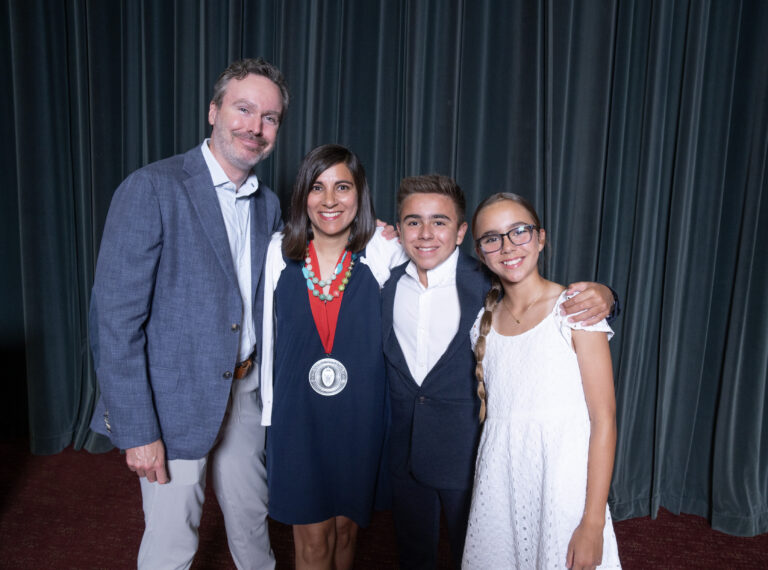 Tabby Kennedy’s family joined her at the Investiture Ceremony.