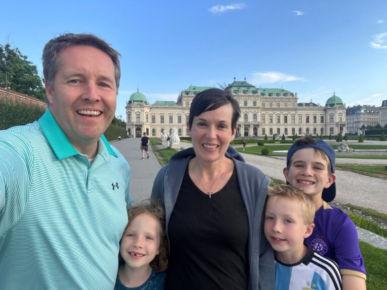 Dr. Lubner and her family took the opportunity to sightsee during her trip to Vienna, where she presented at the RadPath conference.
