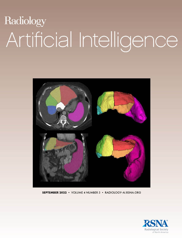 September 2022 Cover of Radiology: Artificial Intelligence