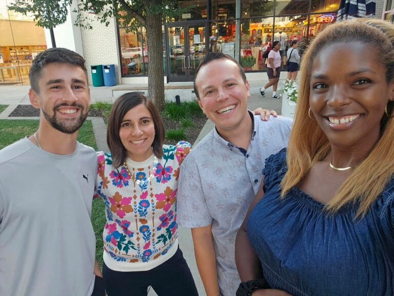 Josh Martens, Tabby Kennedy, Ben Weber, and Jade Anderson met up for a mentor-mentee outing.