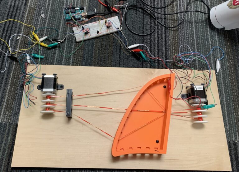Dr. Smith’s team built a phantom to replicate blood flow in the lungs.
