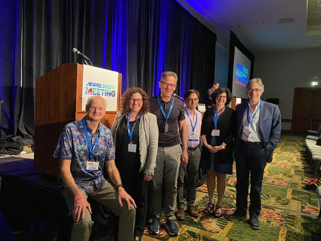 Tom Grist, MD with the other panelists. (Photo courtesy of Tabby Kennedy)