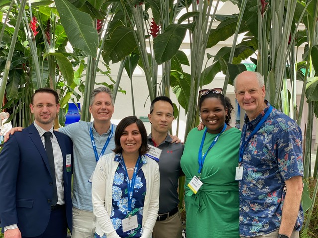 (Left to right) Andrew Wentland, MD, PhD; Humberto Rosas, MD; Tabby Kennedy, MD; Joseph Tang, MD; Jade Anderson, MD; Tom Grist, MD