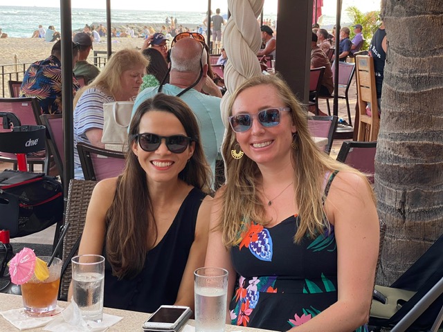 Edwarda Golden, MD ( an SMPH graduate and future faculty member) and Karla Wetley, MD