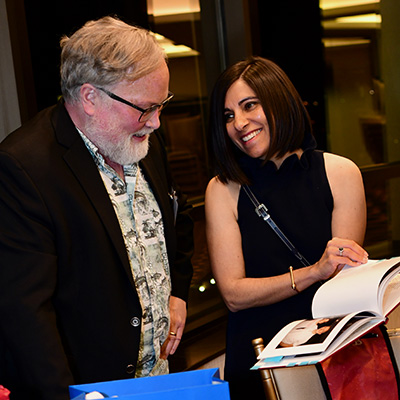 Dr. Rowley and Dr. Kennedy at the retirement party on April 28. (Photo by Sandip Biswal)