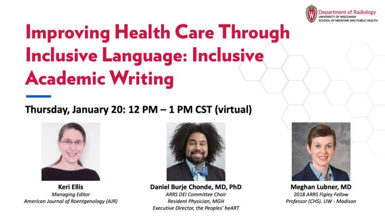 Graphic for Inclusive Academic Writing workshop featuring Keri Ellis, Daniel Burje Chonde, and Meghan Lubner